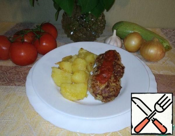 Cutlets with Carrots, Zucchini Sauce Recipe