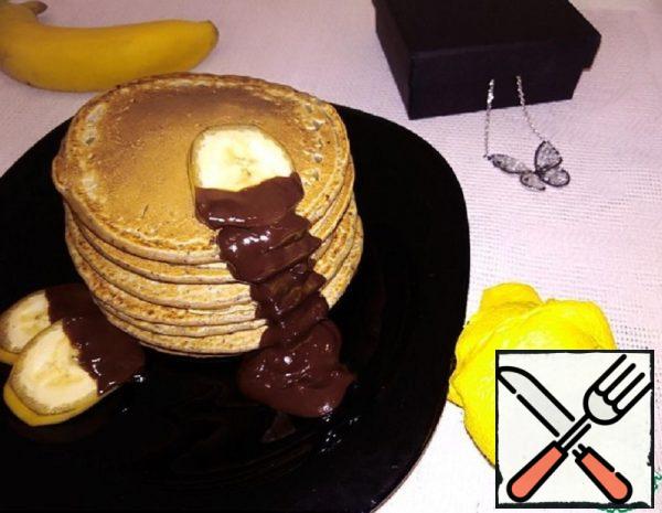 Chocolate Pancakes with Chocolate Chips Recipe