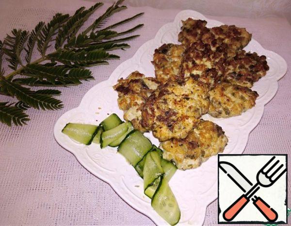 Chicken Minced Cutlets with Mushrooms Recipe