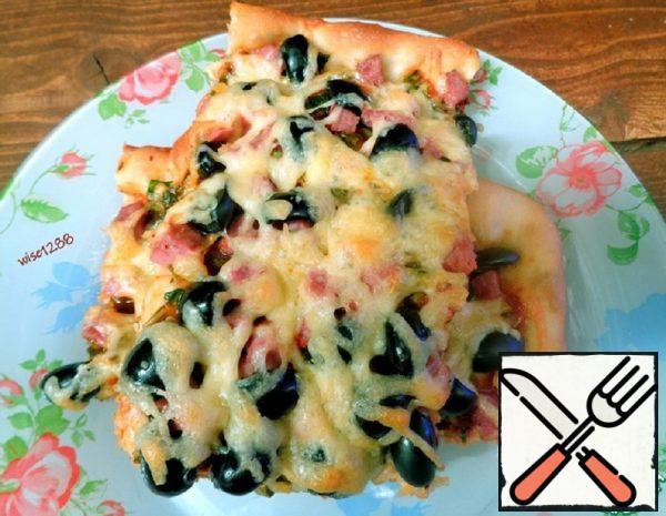 Open Pie with Spinach and Olives Recipe