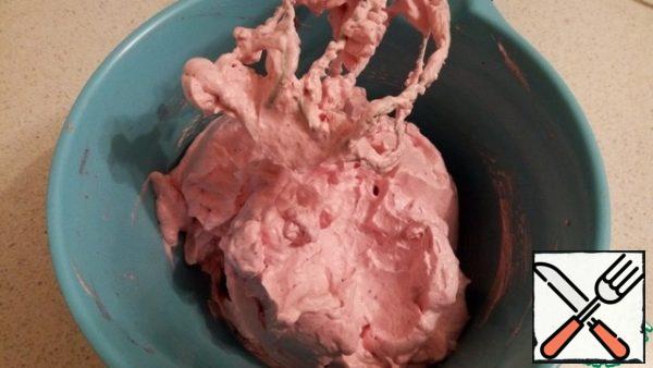 Beat well with a mixer until combined and the mass increases