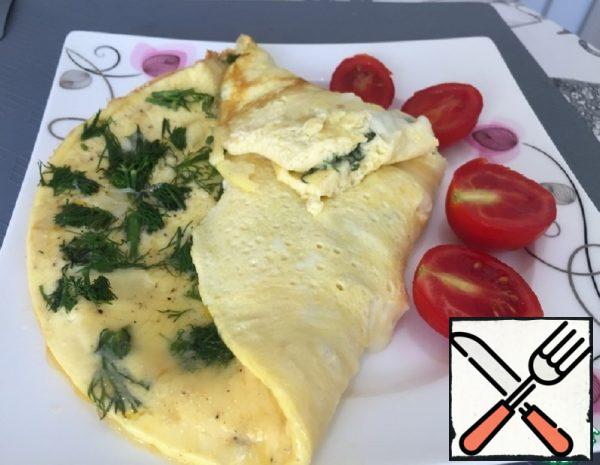 Omelette with Cheese and Milk Recipe