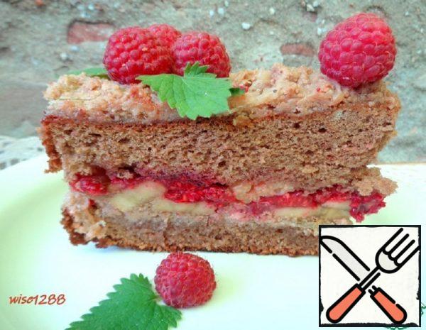 Banana-Raspberry Cake Recipe
