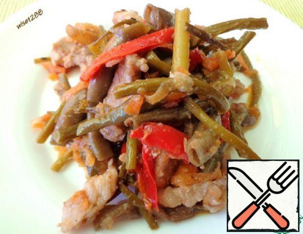 Asparagus Beans with Garlic Arrows Recipe