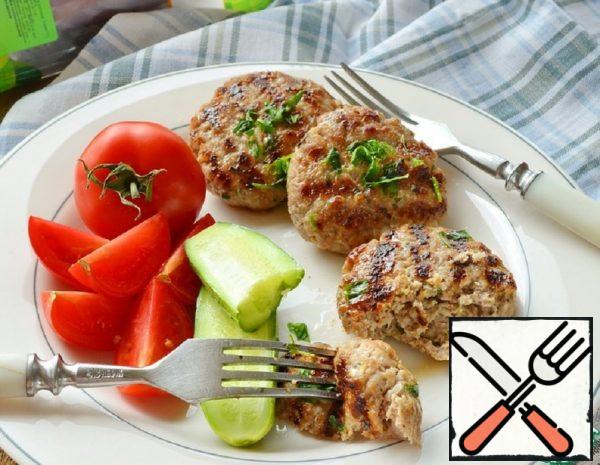 Garlic Grilled Turkey Thigh Patties Recipe