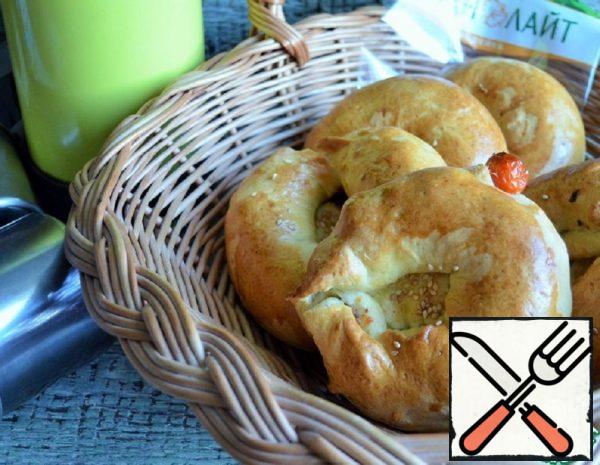 Buns with Minced Meat and Cheese "Picnic" Recipe