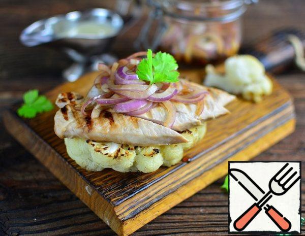 The Turkey on the Rack of Cauliflower Grill Recipe