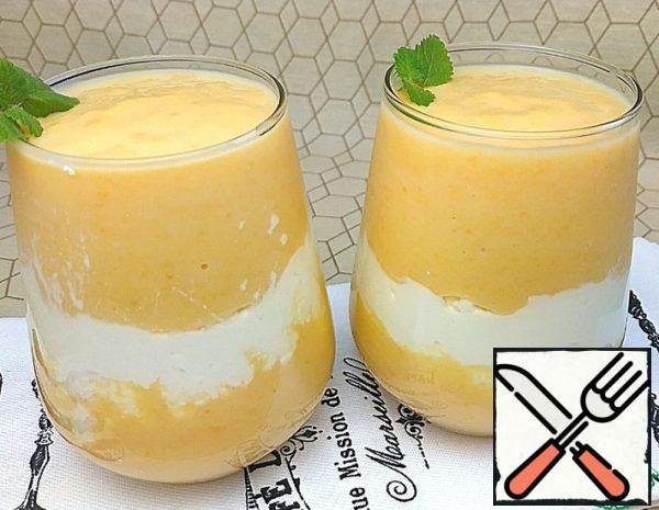 Dessert with Peaches and Cottage Cheese Recipe