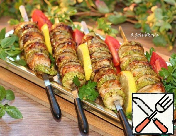 Turkey Skewers in Barbecue Sauce Recipe