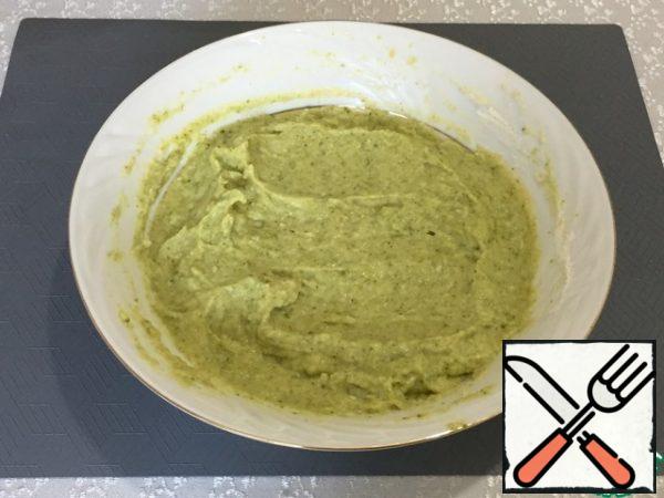 Mix thoroughly until a homogeneous mass.