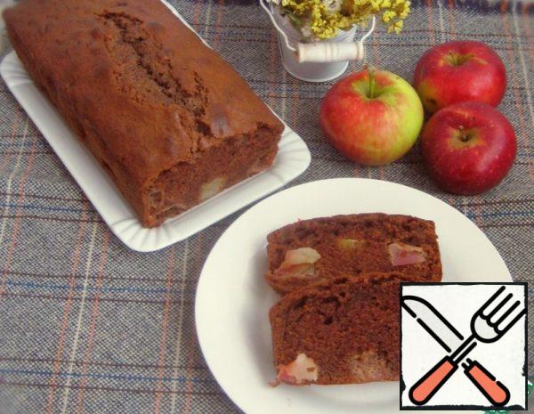 Chocolate Cupcake with Apples Recipe