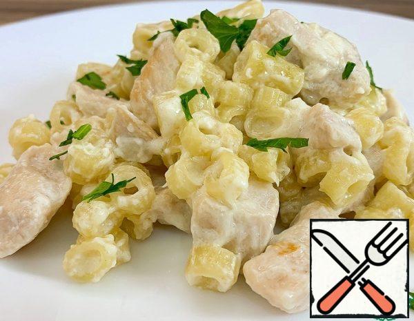 Creamy Pasta with Chicken Fillet Recipe