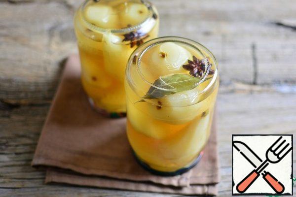 Sterilize the jars (I do it in the oven, all at once), seal with sterilized lids, let cool upside down on a towel.