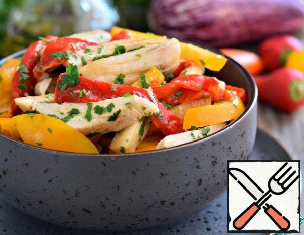Baked Vegetables with Chicken Fillet Recipe