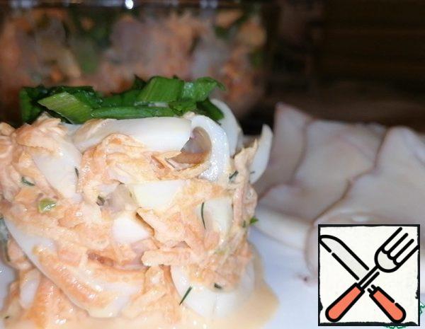Squid and Cottage Cheese Salad Recipe