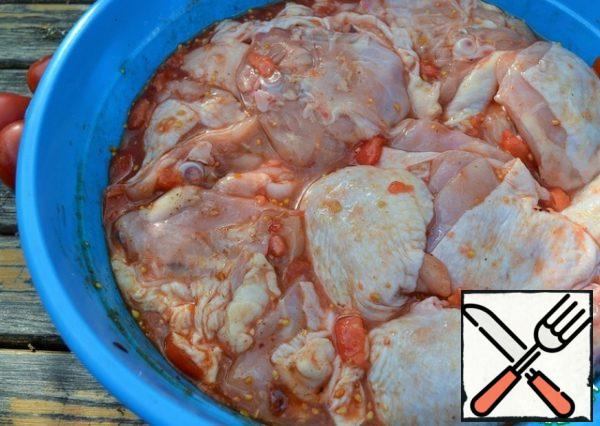 Stir and put in the cold for 6-12 hours.