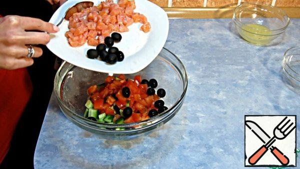 All mix and fill with the resulting vegetable oil with lemon juice.