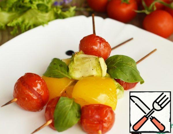 Vegetables on Skewers with Cheese Recipe