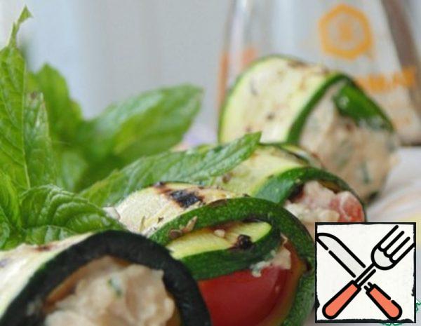 Zucchini Rolls with Cheese Filling Recipe