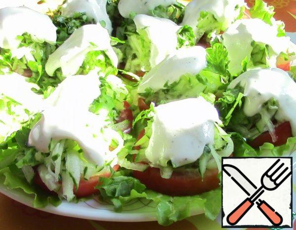 Tomato and Cucumber Snack Salad Recipe