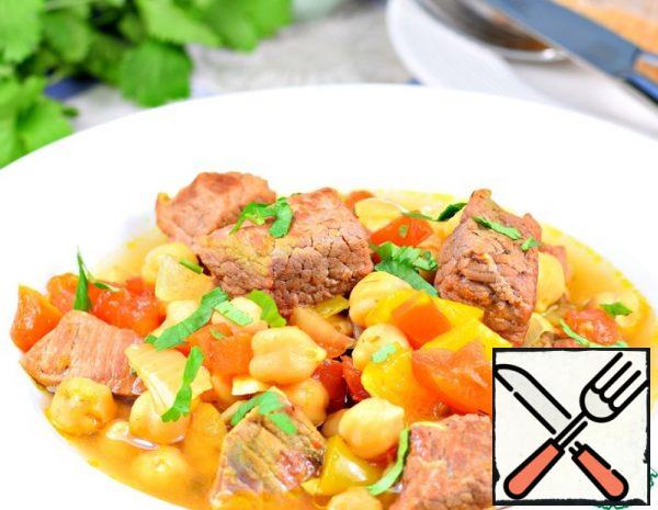 Beef with Chickpeas and Vegetables Recipe