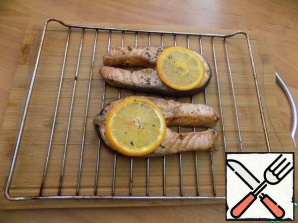 The fish is ready. Flavorful and delicious.