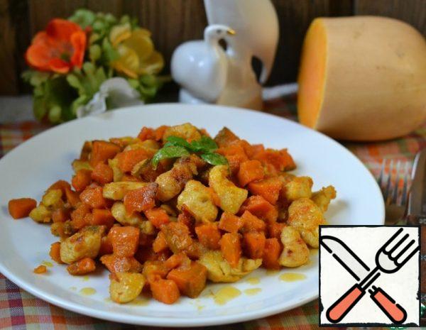 Pumpkin with Chicken Meat Recipe