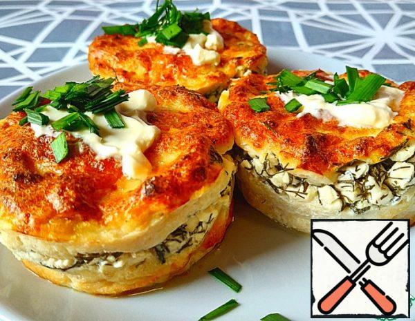 Chicken Muffins with Feta and Dill Recipe