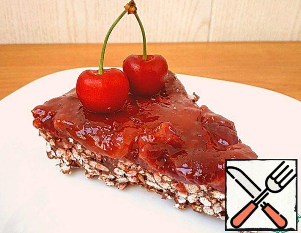 Cake with Cherries without Baking Recipe