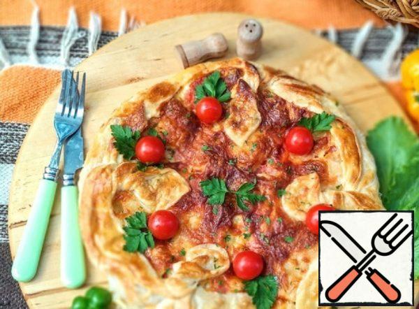 Pizza with Zucchini and Schnitzel Recipe