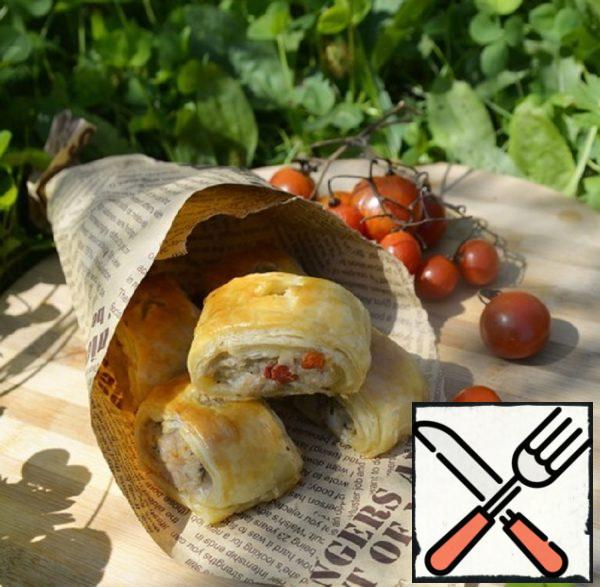 Puffs with Minced Turkey "Picnic" Recipe