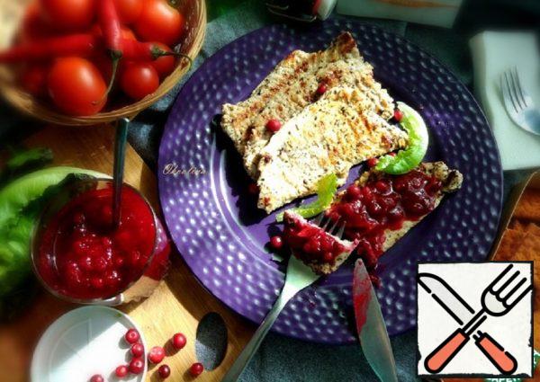Grilled Turkey Fillet with Cowberry Sauce Recipe