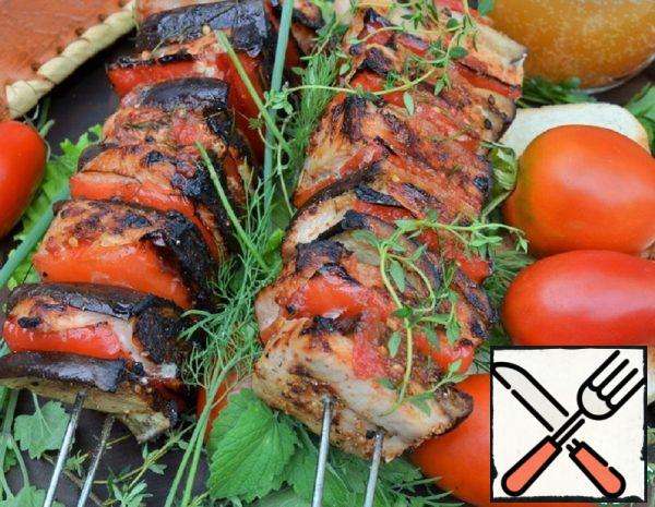 Turkey and Vegetable Skewers Recipe