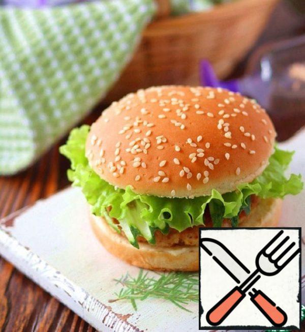 Hamburger with Turkey and Garlic Cheese Recipe