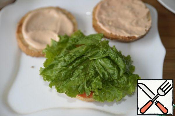 Then the lettuce.