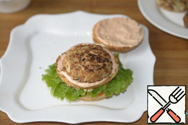 Next is a Turkey cutlet, preferably warm.