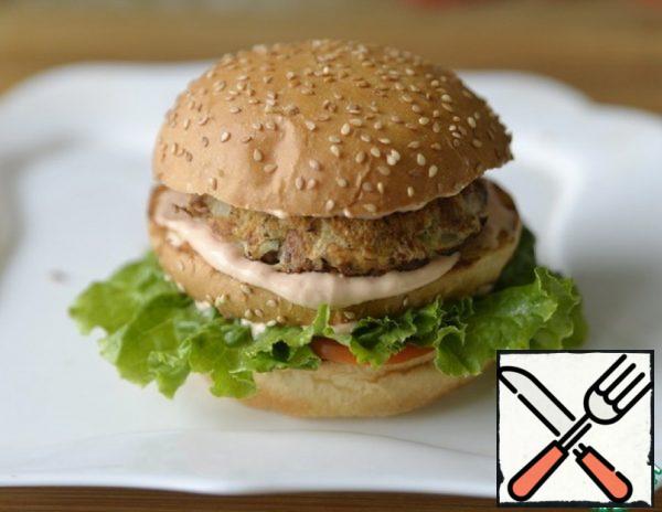 Hamburger with Minced Turkey Patty Recipe