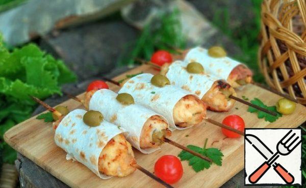 Turkey Kebab with Filling Recipe