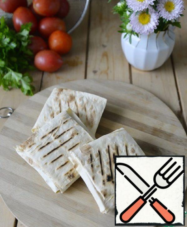 Envelopes of Pita with Turkey and Cheese Recipe