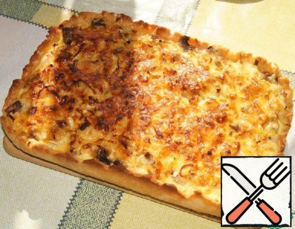 Quiche Loren with Mushrooms and Smoked Meat Recipe