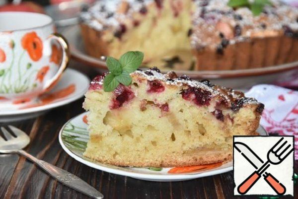Apple Charlotte with Cranberries on Kefir Recipe