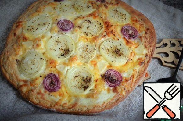 Tortilla with Cheese and Onions Recipe