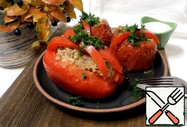 Stuffed Vegetables "Red Assorted" Recipe