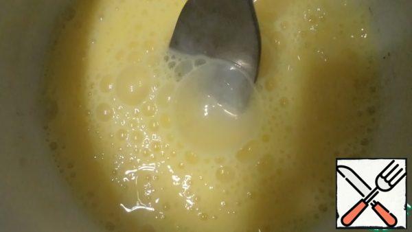 Beat eggs lightly.