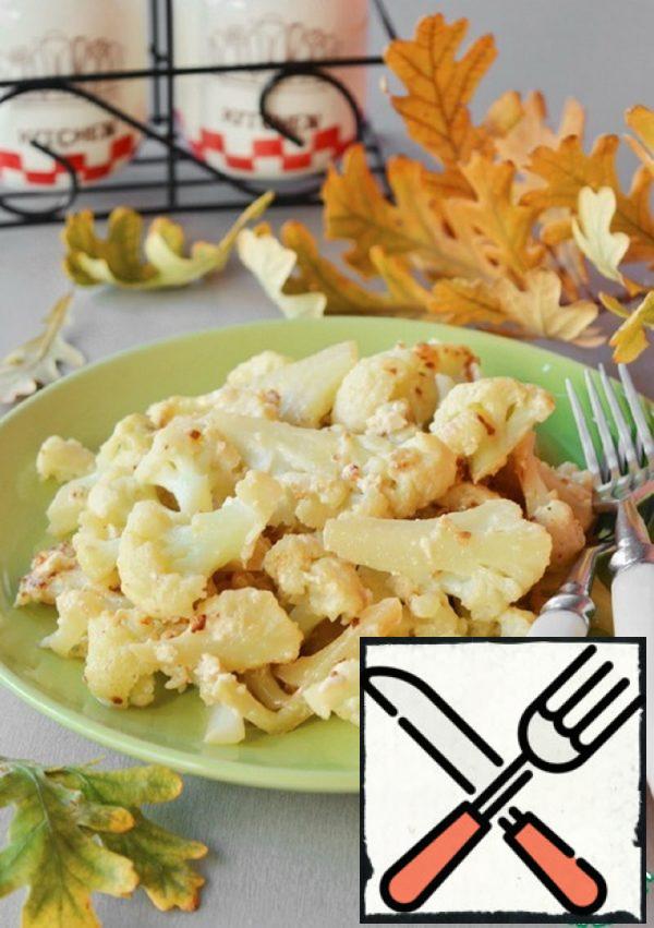 Fried Cauliflower with Sour Cream Recipe