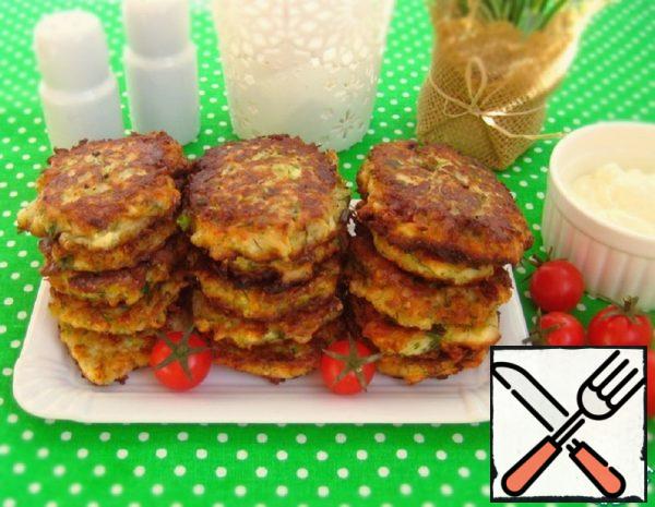 Zucchini Pancakes with Cheese and Melted Cheese Recipe