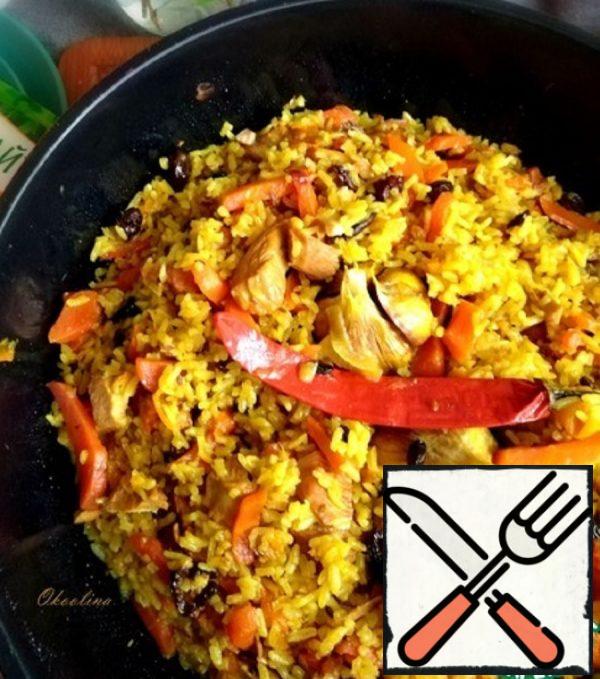 Turkey Pilaf with Dried Fruit Recipe