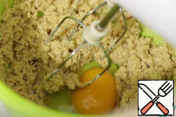 Add the eggs, one at a time, beating for a minute after each addition.
