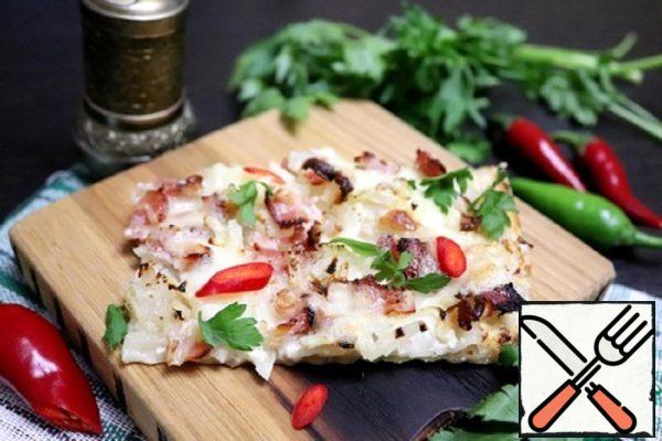 Flammkuchen with Mozzarella Recipe