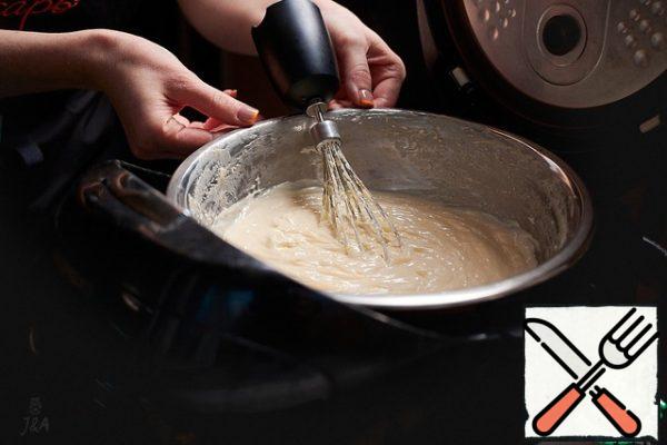 By the time the cream is finished, it will thicken a little and acquire a delicate shade, approximately like fermented milk. 
